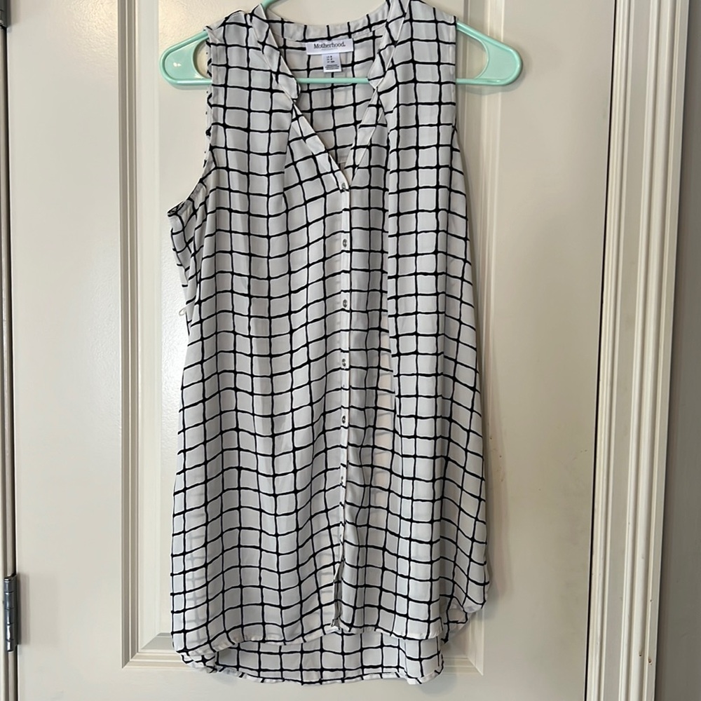 Motherhood maternity sleeveless blouse